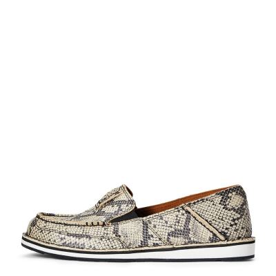 Ariat Cruiser - Loafers Schoenen Zwart Wit Slangenprint Dames - 17265-978